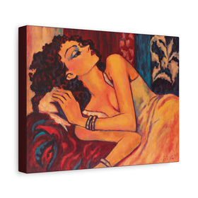 "Reclining Woman" by Tony Roko, Canvas Gallery Wrap