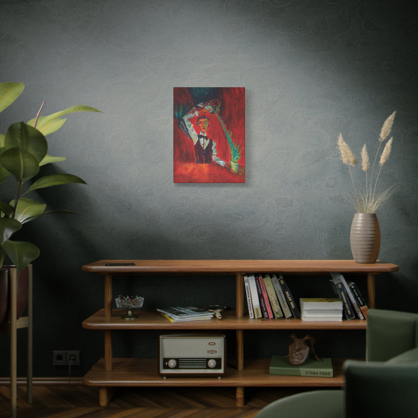"Blue Blazer" by Tony Roko, Canvas Gallery Wrap
