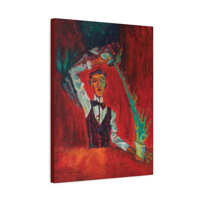 "Blue Blazer" by Tony Roko, Canvas Gallery Wrap