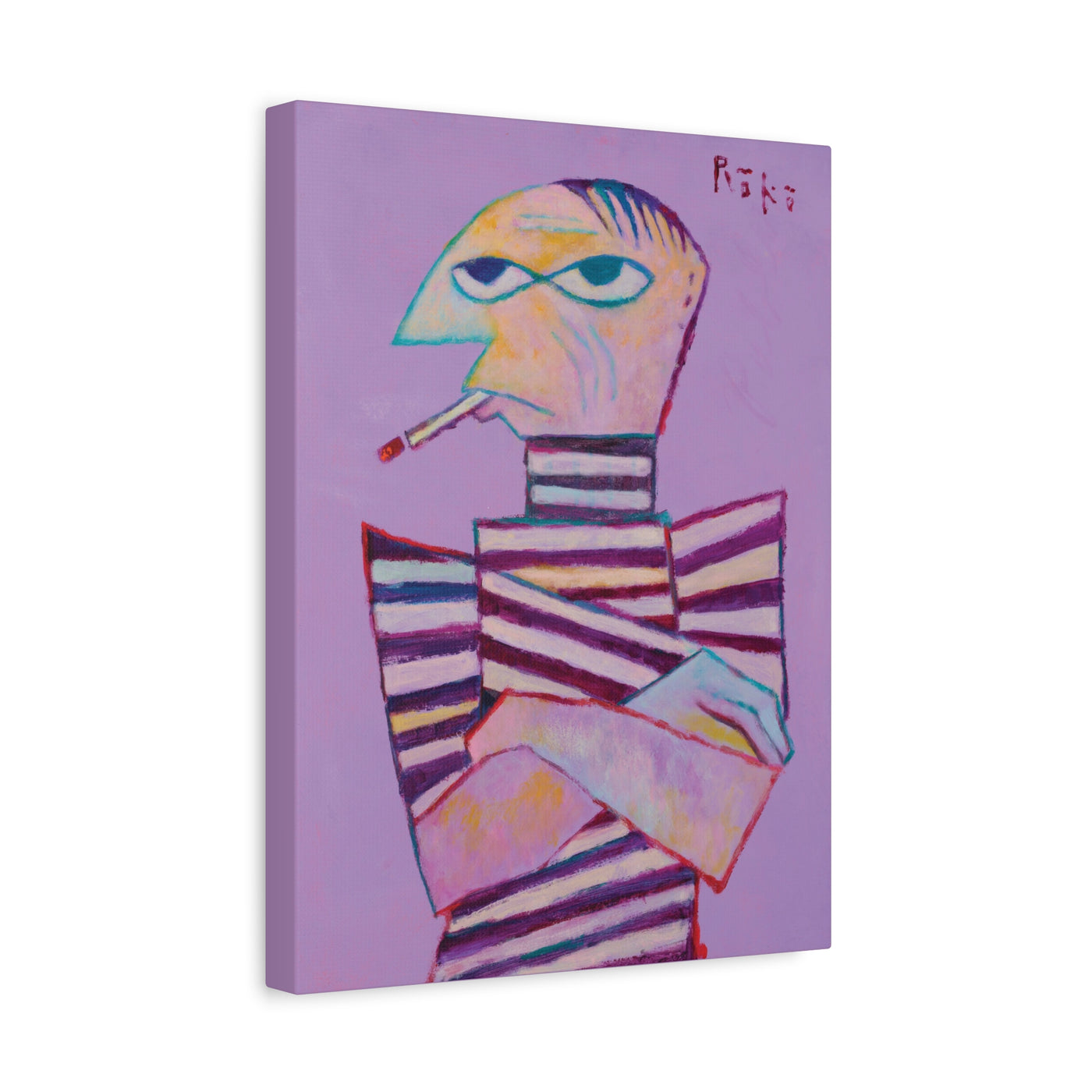 "Rose Period Cubed (Picasso)" by Tony Roko, Canvas Gallery Wrap