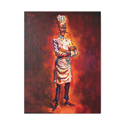 "Vintage Chef" by Tony Roko, Canvas Gallery Wrap