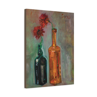 "Flowers in Absinthe" by Tony Roko, Canvas Gallery wrap