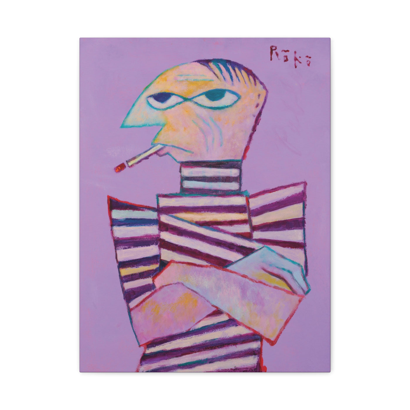 "Rose Period Cubed (Picasso)" by Tony Roko, Canvas Gallery Wrap