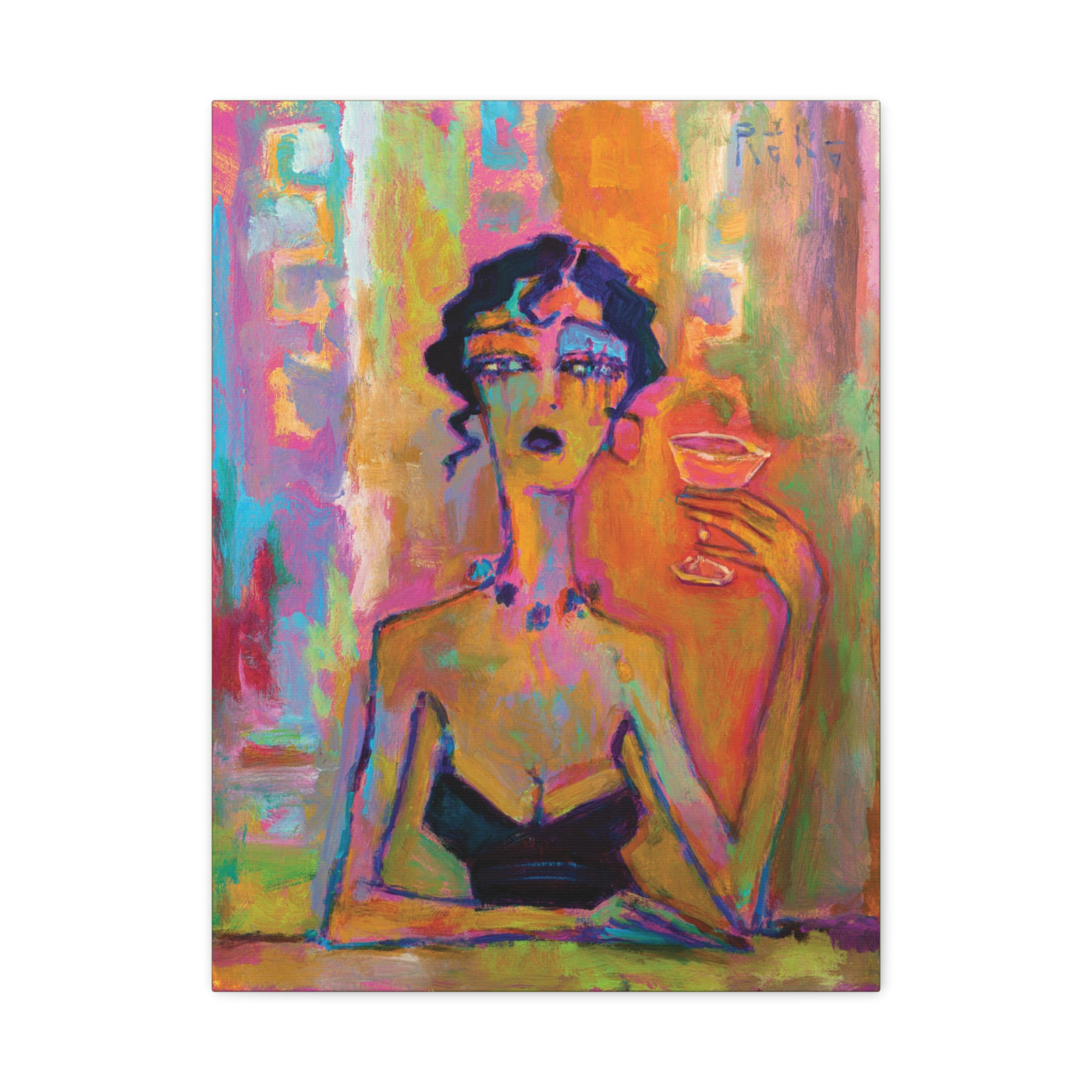 "French 75" by Tony Roko, Canvas Gallery Wrap