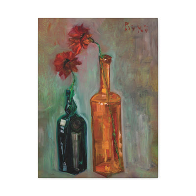 "Flowers in Absinthe" by Tony Roko, Canvas Gallery wrap