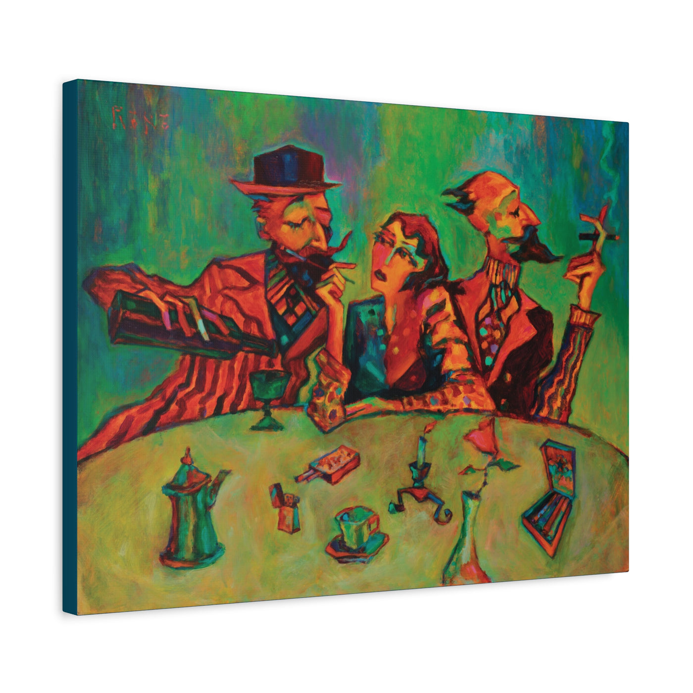 "The Regulars" by Tony Roko, Canvas Gallery Wrap