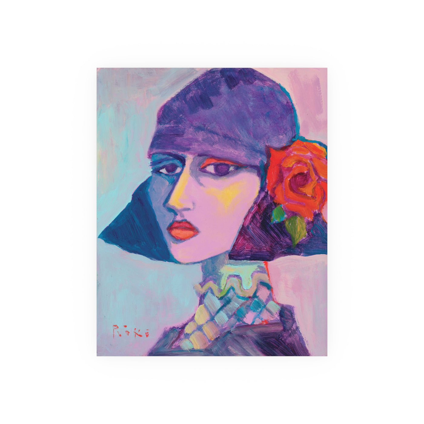 "Rose" by Tony Roko, Archival Paper Reproduction