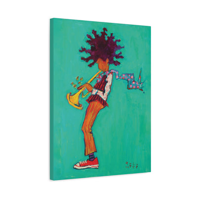"The Trumpeter" by Tony Roko, Canvas Gallery Wrap
