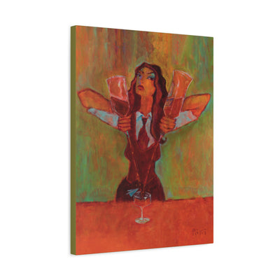 "Paper Plane" by Tony Roko, Canvas Gallery Wrap