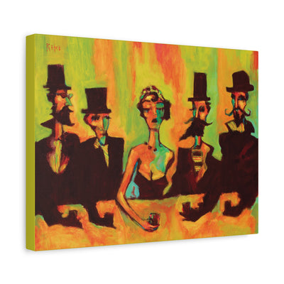 "After Hours at the Red Mill" by Tony Roko, Canvas Gallery Wrap