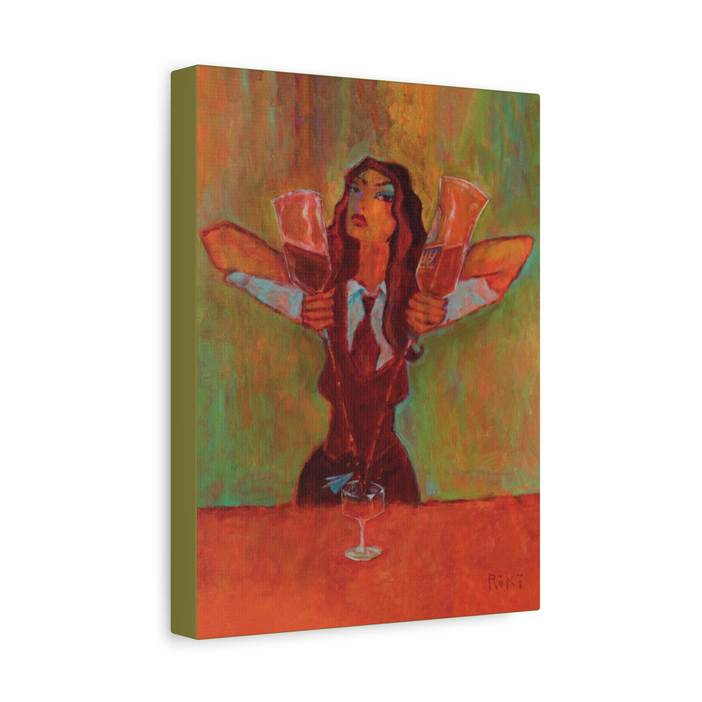 "Paper Plane" by Tony Roko, Canvas Gallery Wrap