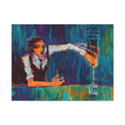 "Female Heavy Pour" by Tony Roko, Canvas Gallery Wrap