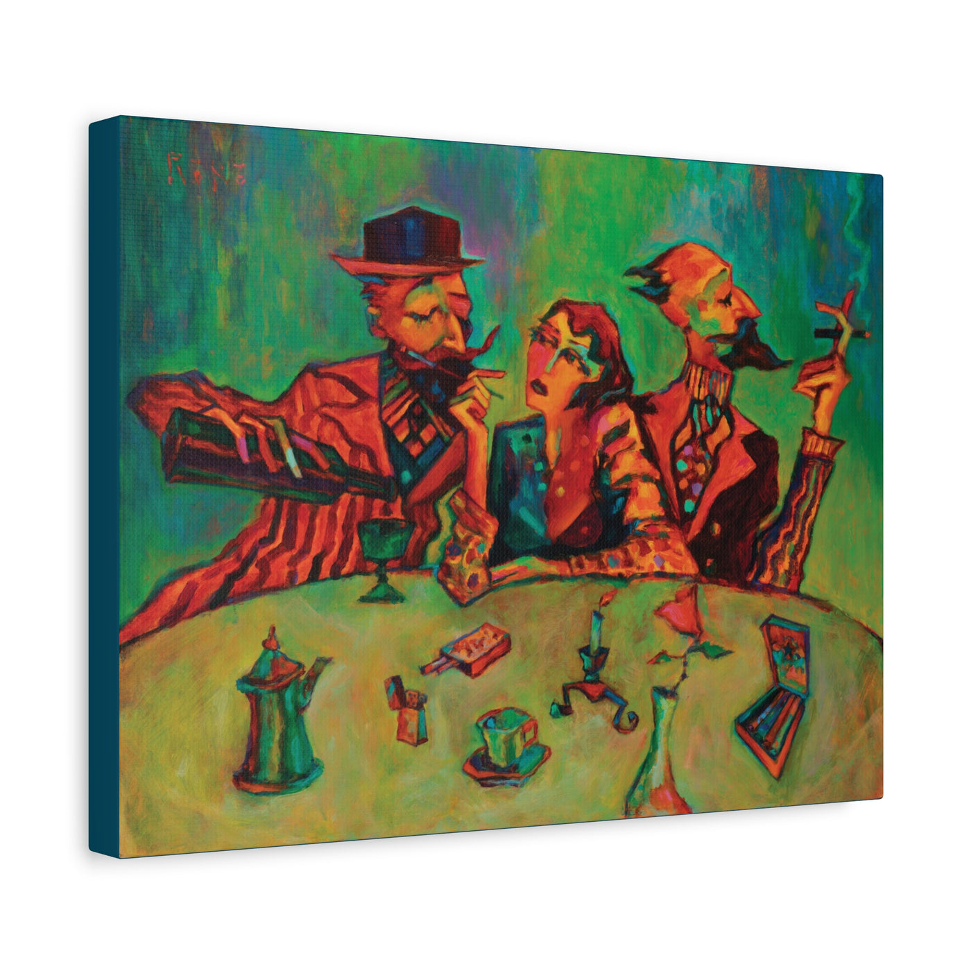"The Regulars" by Tony Roko, Canvas Gallery Wrap