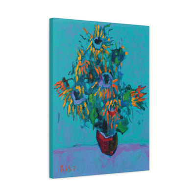 "The Forgotten Sunflowers" by Tony Roko, Canvas Gallery Wrap