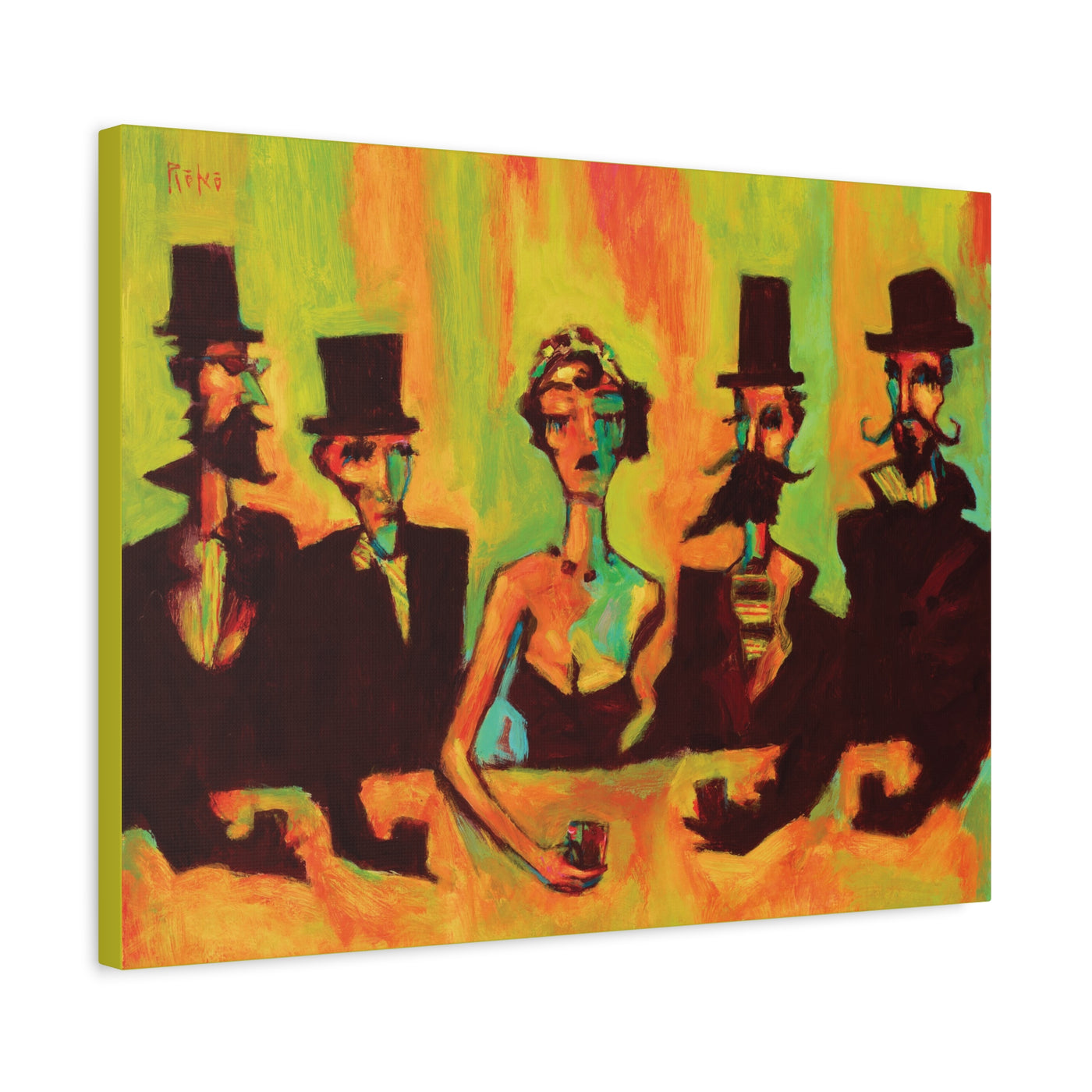 "After Hours at the Red Mill" by Tony Roko, Canvas Gallery Wrap
