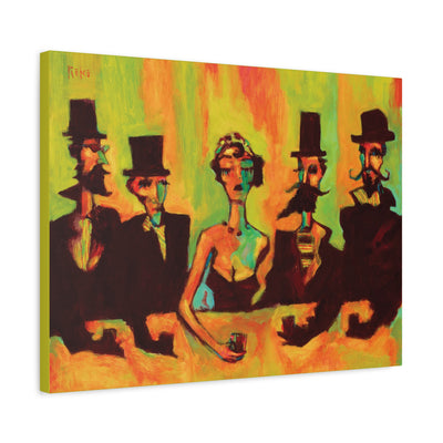 "After Hours at the Red Mill" by Tony Roko, Canvas Gallery Wrap