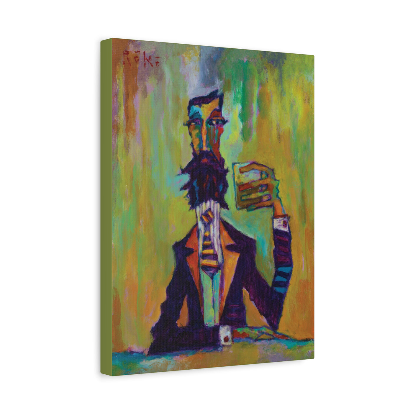 "Smoked and Salty" by Tony Roko, Canvas Gallery Wrap