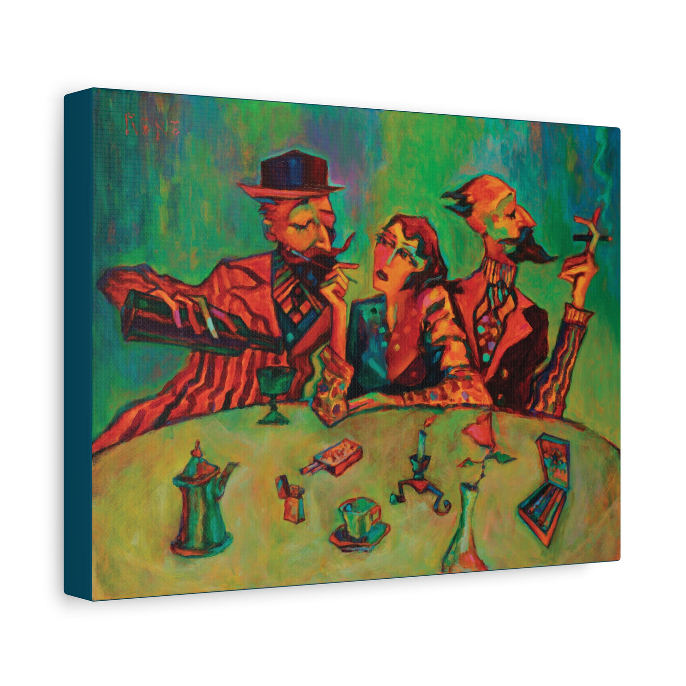 "The Regulars" by Tony Roko, Canvas Gallery Wrap