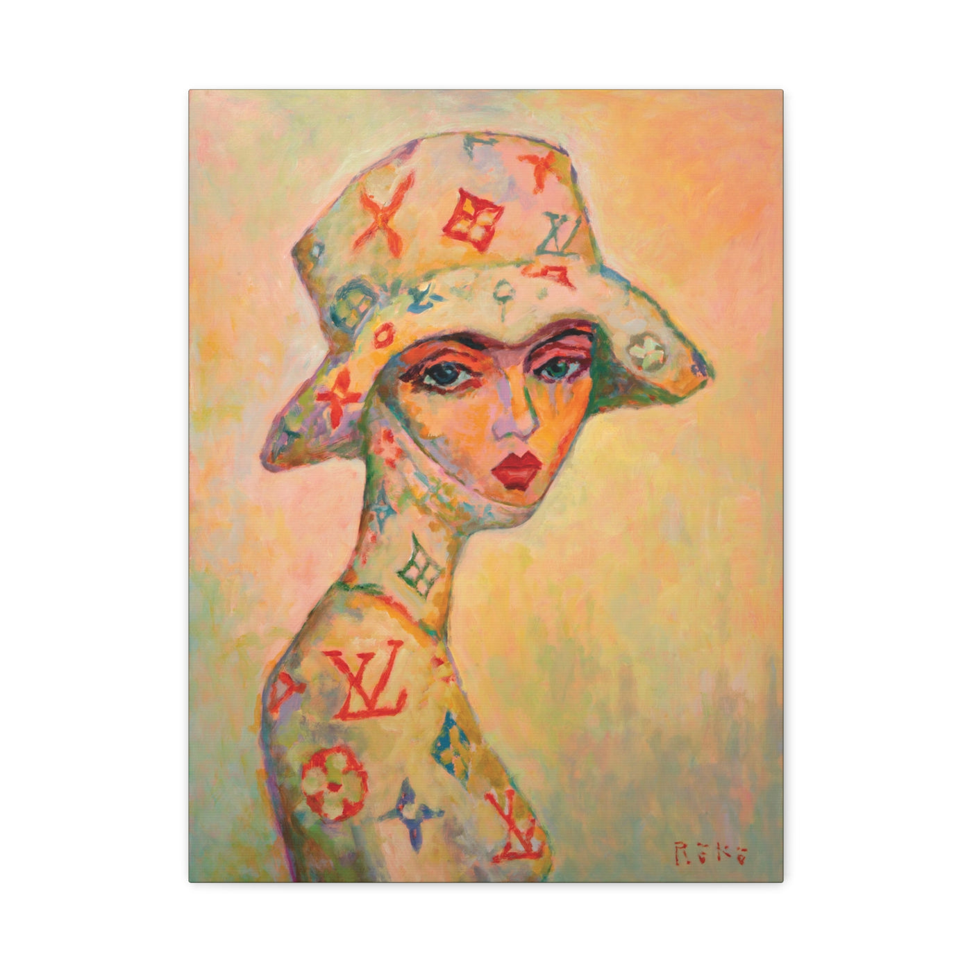 "Wrapped in Louis" by Tony Roko, Canvas Gallery Wrap