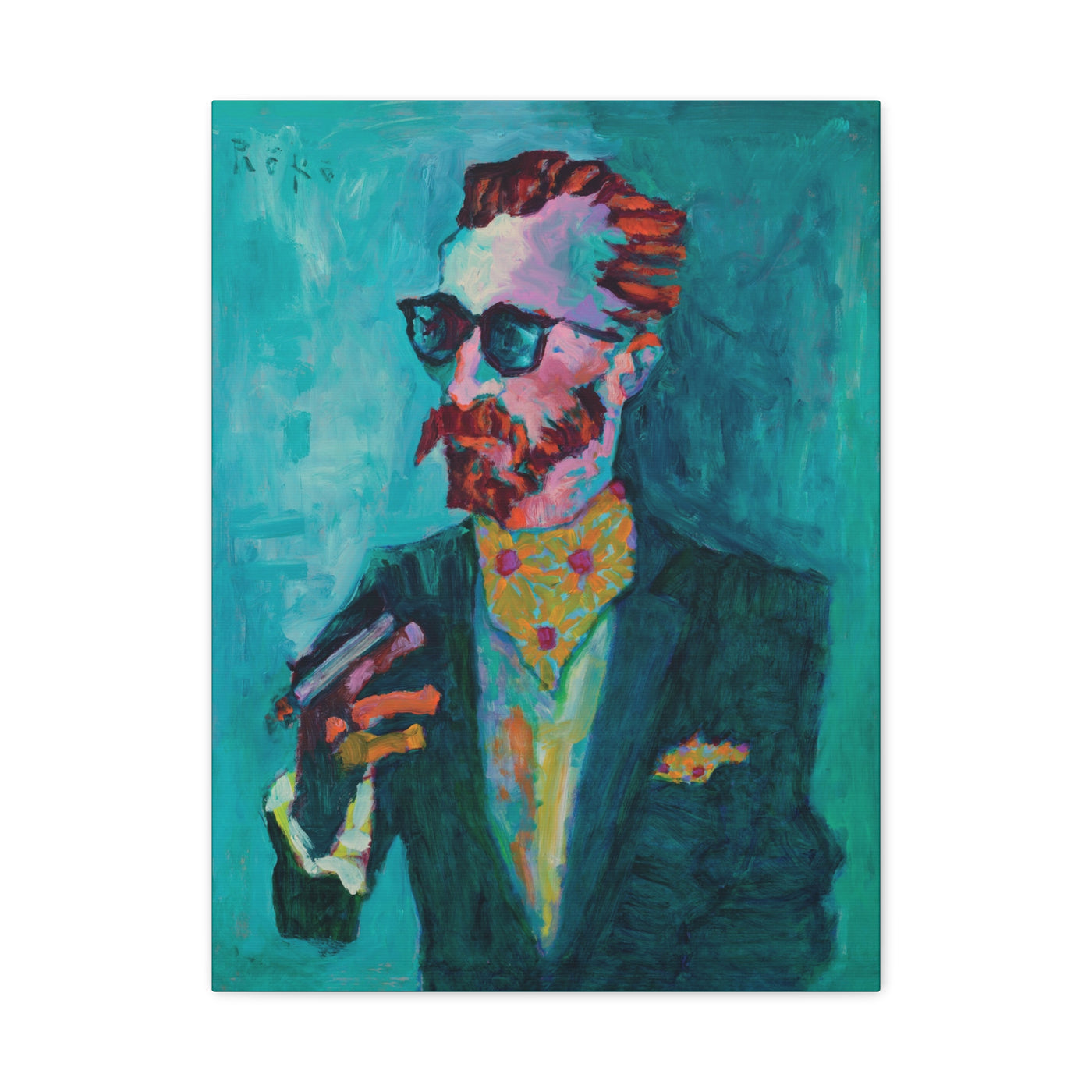 "The Celebrity (Van Gogh)" by Tony Roko, Canvas Gallery Wrap