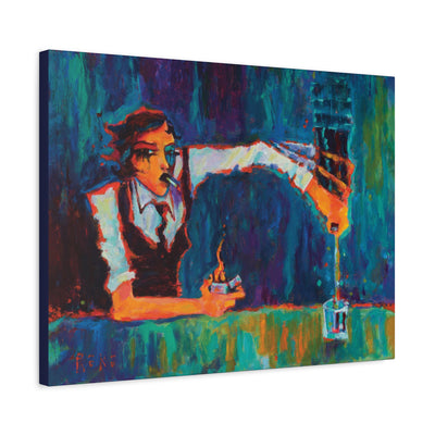 "Female Heavy Pour" by Tony Roko, Canvas Gallery Wrap