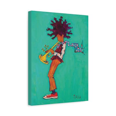 "The Trumpeter" by Tony Roko, Canvas Gallery Wrap