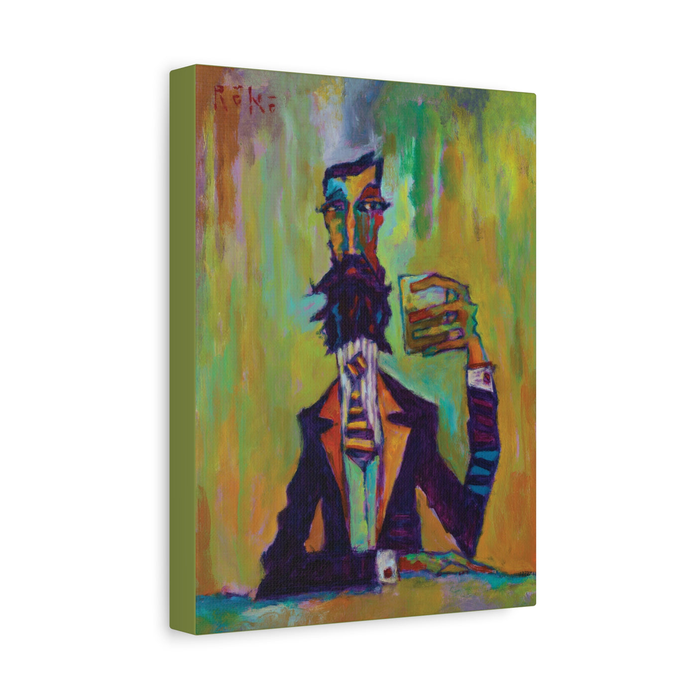 "Smoked and Salty" by Tony Roko, Canvas Gallery Wrap